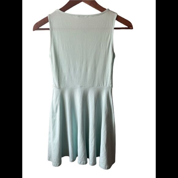ARITZIA Talula Kanda light teal fit and flare mini dress size XS - Picture 2 of 10
